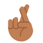 🤞🏾 Emoji Dedos Cruzados: Tono De Piel Oscuro Medio en Twitter Twemoji 11.0.