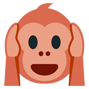 🙉 Emoji Mono Con Los Oídos Tapados en Twitter Twemoji 11.0.