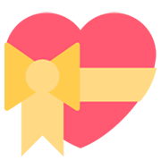 💝 Emoji Coração Com Fita na Twitter Twemoji 11.0.
