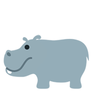 Émoji 🦛 Hippopotame sur Twitter Twemoji 11.0.