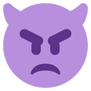 👿 Emoji wütendes Gesicht mit Hörnern Twitter Twemoji 11.0.