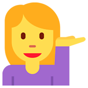 💁 Emoji Pessoa Com A Palma Virada Para Cima na Twitter Twemoji 11.0.