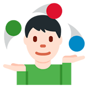 🤹🏻 Emoji Jongleur(in): helle Hautfarbe Twitter Twemoji 11.0.