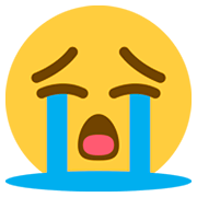 Emoji 😭 Faccina Disperata su Twitter Twemoji 11.0.