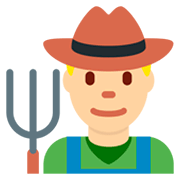 👨🏼‍🌾 Emoji Agricultor: Tono De Piel Claro Medio en Twitter Twemoji 11.0.