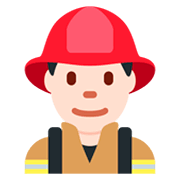Émoji 👨🏻‍🚒 Pompier Homme : Peau Claire sur Twitter Twemoji 11.0.