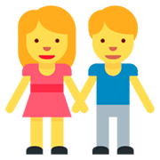 👫 Emoji Mann und Frau halten Hände Twitter Twemoji 11.0.