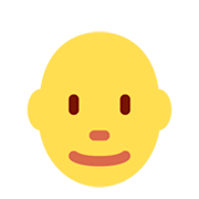 Emoji 👨‍🦲 Uomo: Calvo su Twitter Twemoji 11.0.