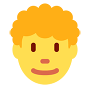 Emoji 👨‍🦱 Uomo: Capelli Ricci su Twitter Twemoji 11.0.