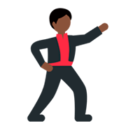 🕺🏿 Emoji Hombre Bailando: Tono De Piel Oscuro en Twitter Twemoji 11.0.