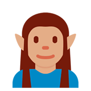 🧝🏽‍♂️ Emoji Elf: mittlere Hautfarbe Twitter Twemoji 11.0.