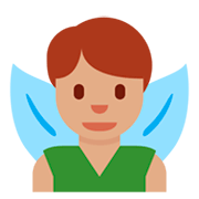 🧚🏽‍♂️ Emoji Hada Hombre: Tono De Piel Medio en Twitter Twemoji 11.0.