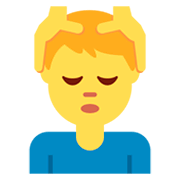 💆‍♂️ Emoji Homem Recebendo Massagem Facial na Twitter Twemoji 11.0.