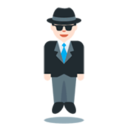 🕴🏻 Emoji schwebender Mann im Anzug: helle Hautfarbe Twitter Twemoji 11.0.