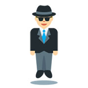 🕴🏼 Emoji schwebender Mann im Anzug: mittelhelle Hautfarbe Twitter Twemoji 11.0.
