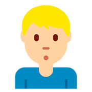 🙎🏼‍♂️ Emoji schmollender Mann: mittelhelle Hautfarbe Twitter Twemoji 11.0.