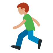 🏃🏽‍♂️ Emoji Hombre Corriendo: Tono De Piel Medio en Twitter Twemoji 11.0.