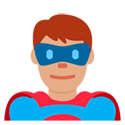 🦸🏽‍♂️ Emoji Superhéroe: Tono De Piel Medio en Twitter Twemoji 11.0.