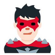 Emoji 🦹🏻‍♂️ Supercattivo Uomo: Carnagione Chiara su Twitter Twemoji 11.0.