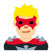 🦹🏼‍♂️ Emoji Homem Supervilão: Pele Morena Clara na Twitter Twemoji 11.0.