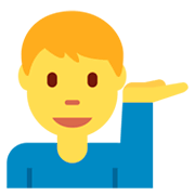 💁‍♂️ Emoji Homem Com A Palma Virada Para Cima na Twitter Twemoji 11.0.