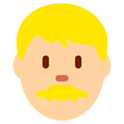 👨🏼 Emoji Hombre: Tono De Piel Claro Medio en Twitter Twemoji 11.0.