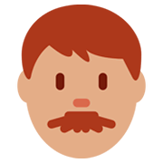 👨🏽 Emoji Mann: mittlere Hautfarbe Twitter Twemoji 11.0.