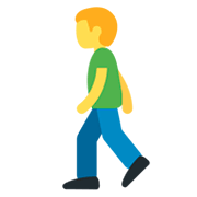 🚶‍♂️ Emoji Hombre Caminando en Twitter Twemoji 11.0.