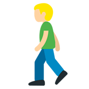 🚶🏼‍♂️ Emoji Fußgänger: mittelhelle Hautfarbe Twitter Twemoji 11.0.