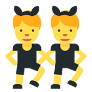 👯‍♂️ Emoji Hombres Con Orejas De Conejo en Twitter Twemoji 11.0.