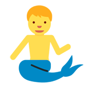 🧜‍♂️ Emoji Sirena Hombre en Twitter Twemoji 11.0.