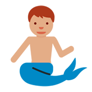 🧜🏽‍♂️ Emoji Sirena Hombre: Tono De Piel Medio en Twitter Twemoji 11.0.