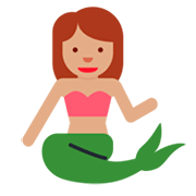 🧜🏽‍♀️ Emoji Meerjungfrau: mittlere Hautfarbe Twitter Twemoji 11.0.