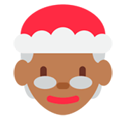 Émoji 🤶🏾 Mère Noël : Peau Mate sur Twitter Twemoji 11.0.