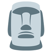 🗿 Emoji Estatua Moái en Twitter Twemoji 11.0.