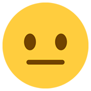 Emoji 😐 Faccina Neutra su Twitter Twemoji 11.0.