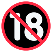 🔞 Emoji Prohibido Para Menos De 18 Años en Twitter Twemoji 11.0.