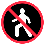 🚷 Emoji Prohibido El Paso De Peatones en Twitter Twemoji 11.0.