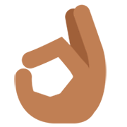 👌🏾 Emoji OK-Zeichen: mitteldunkle Hautfarbe Twitter Twemoji 11.0.