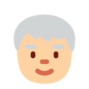Emoji 🧓🏼 Adulto Anziano: Carnagione Abbastanza Chiara su Twitter Twemoji 11.0.