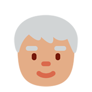 🧓🏽 Emoji älterer Erwachsener: mittlere Hautfarbe Twitter Twemoji 11.0.