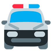 🚔 Emoji Vorderansicht Polizeiwagen Twitter Twemoji 11.0.