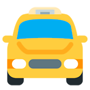 🚖 Emoji Vorderansicht Taxi Twitter Twemoji 11.0.