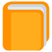 📙 Emoji orangefarbenes Buch Twitter Twemoji 11.0.