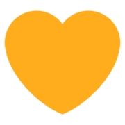 🧡 Emoji Corazón Naranja en Twitter Twemoji 11.0.