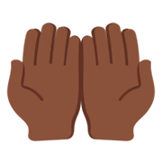 🤲🏿 Emoji Handflächen nach oben: dunkle Hautfarbe Twitter Twemoji 11.0.