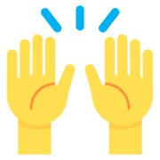 🙌 Emoji zwei erhobene Handflächen Twitter Twemoji 11.0.