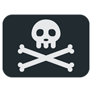 🏴‍☠️ Emoji Bandera Pirata en Twitter Twemoji 11.0.