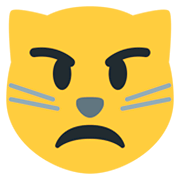 😾 Emoji schmollende Katze Twitter Twemoji 11.0.