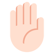 ✋🏻 Emoji erhobene Hand: helle Hautfarbe Twitter Twemoji 11.0.
